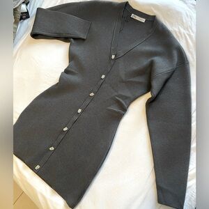 Women's Gray Sweater Dress